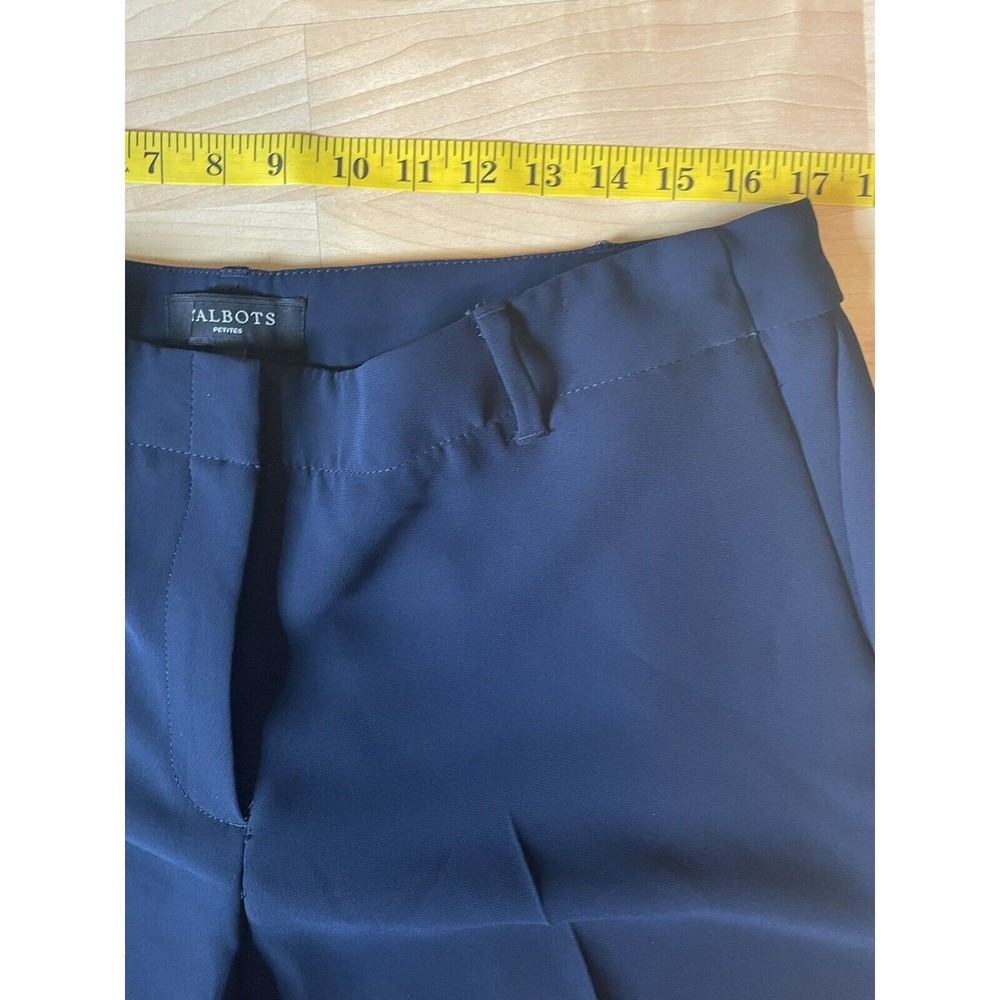 NWT Talbots Cropped Pants Size 14P Navy Blue - Picture 7 of 10